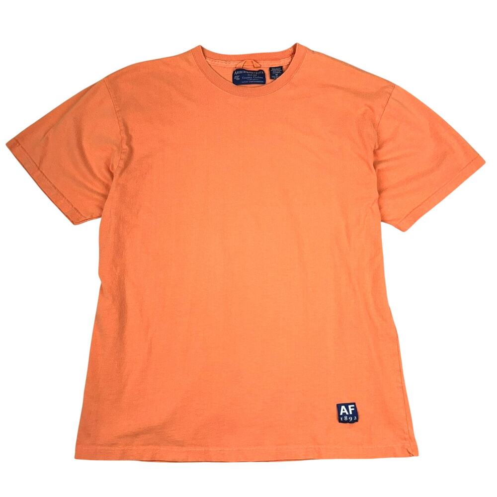 Abercrombie & Fitch Vintage Orange Tee Mens Size Medium 1990s Y2K